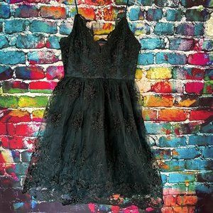 Elegant Black Lace Dress